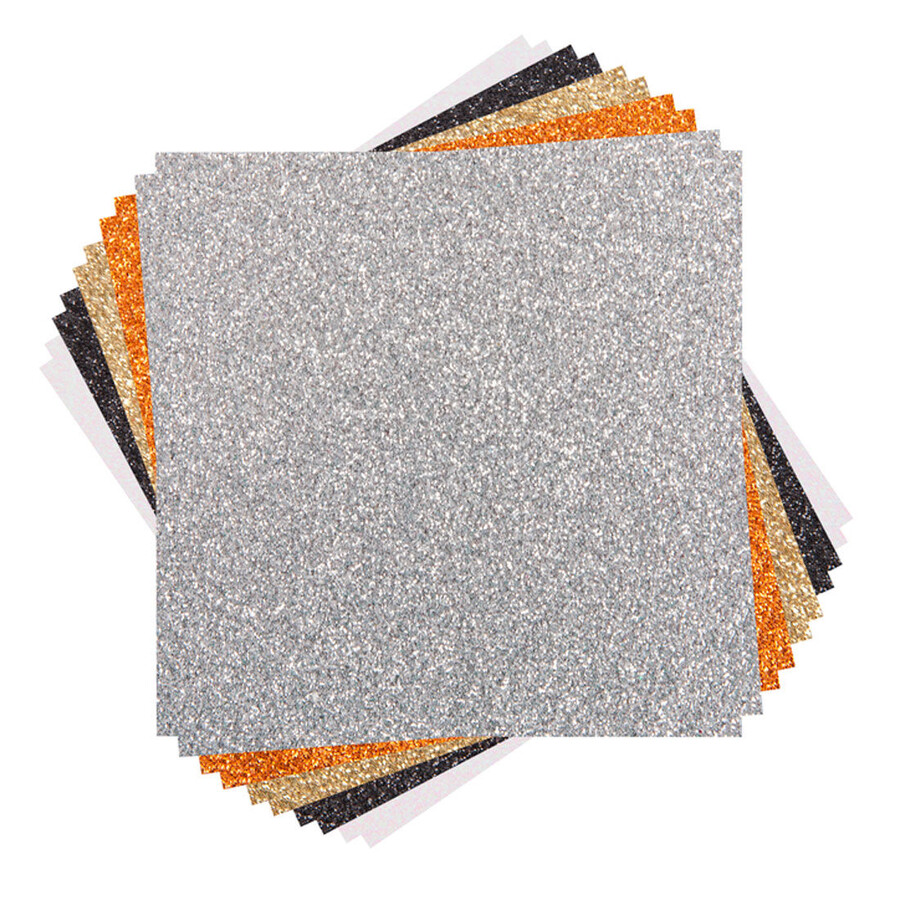 glitzerkarton-probierpaket klassiker - 12 x 12