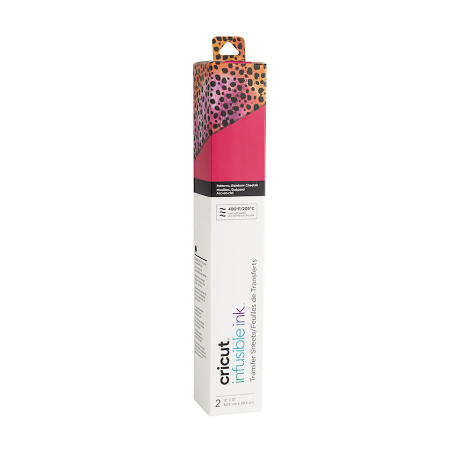 infusible ink transferfolienmuster regenbogen-gepard