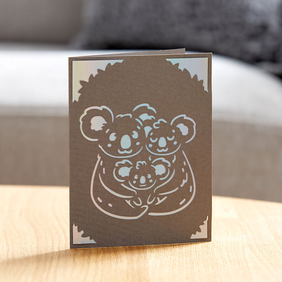 cricut joy einlegekarten grausilber holografisch 425 x 55