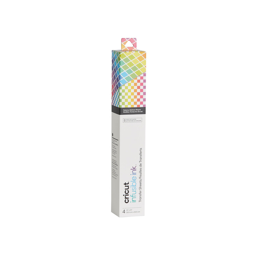 infusible ink transferfolienmuster regenbogenformen 4 stück