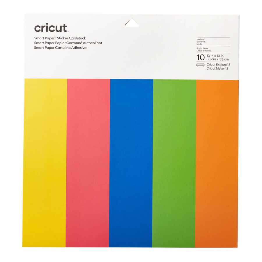smart paper sticker cardstock bright bow