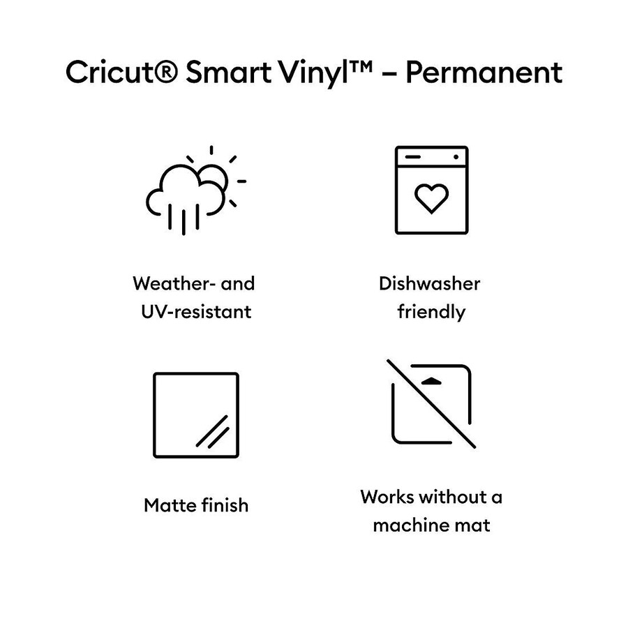 smart vinyl - permanent weiß 5 fuß