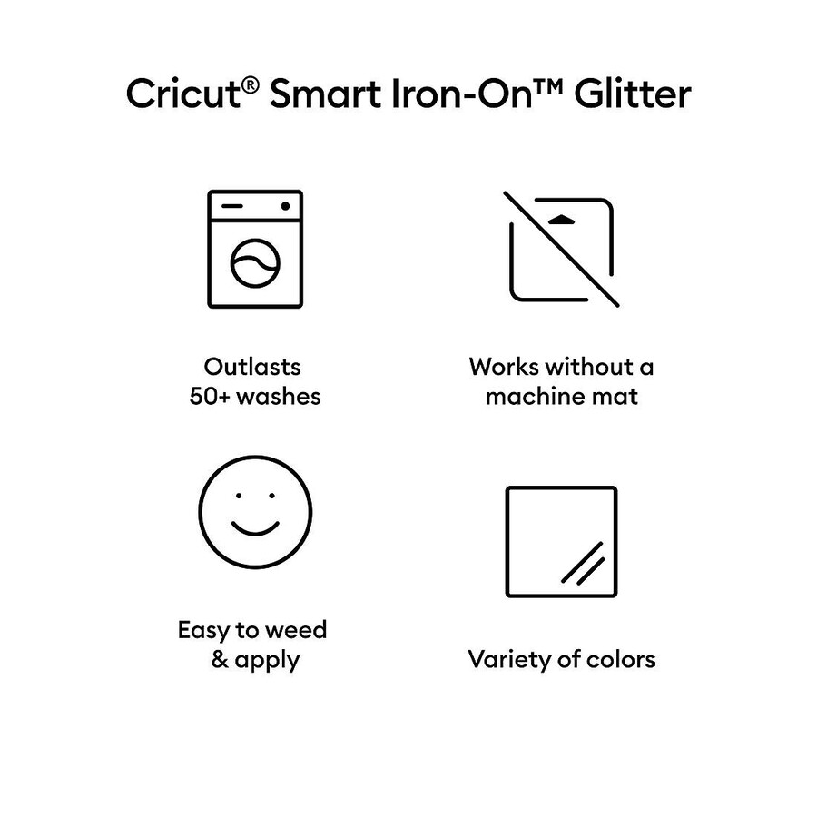 smart iron-on glitter gold 5 ft
