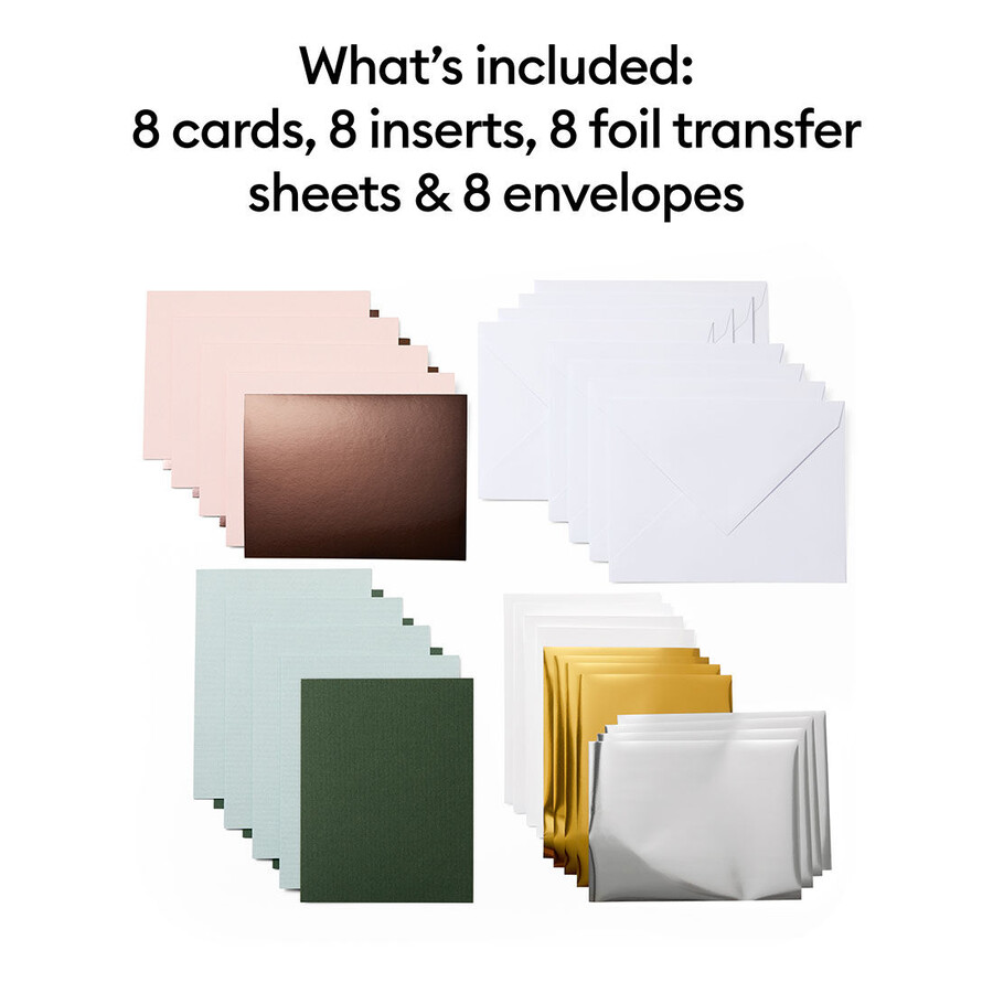cricut joy folientransfer-einlegekarten forest grove musterkarte - a2