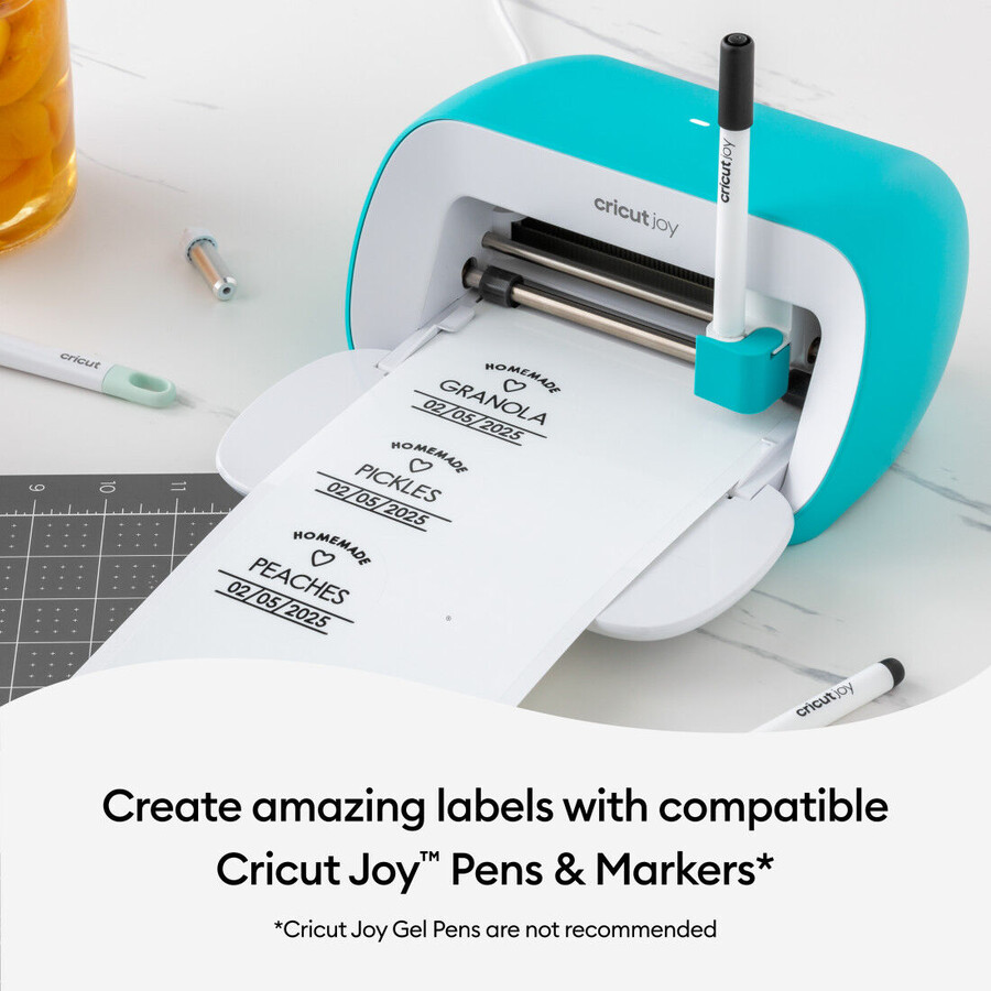 cricut joy smart label beschreibbare vinylfolie – permanent transparent