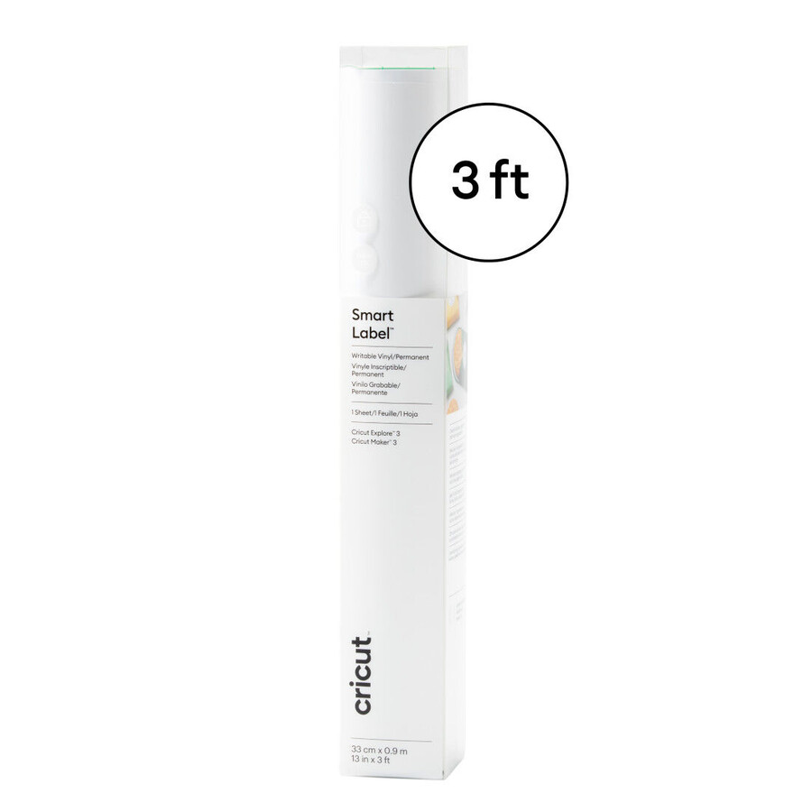 smart label beschreibbare vinylfolie – permanent weiß 91 cm