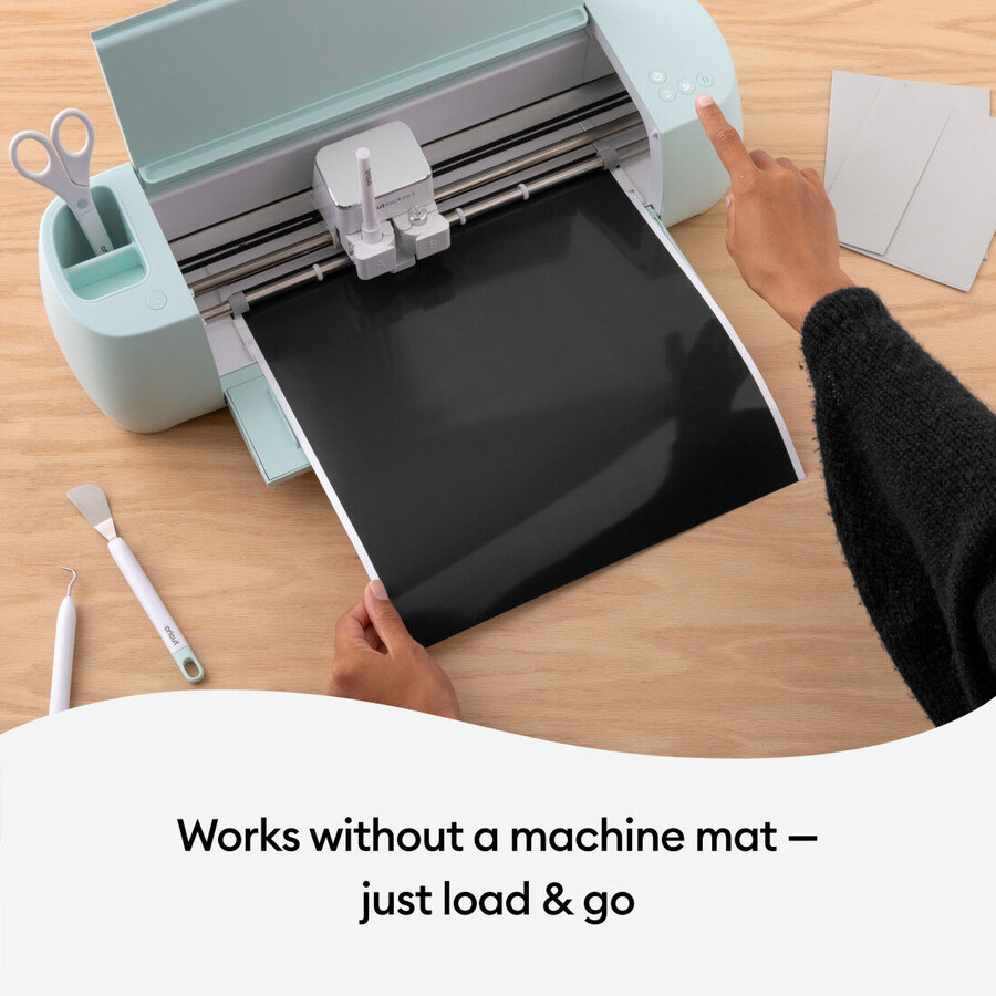 smart label beschreibbare vinylfolie – permanent schwarz 91 cm