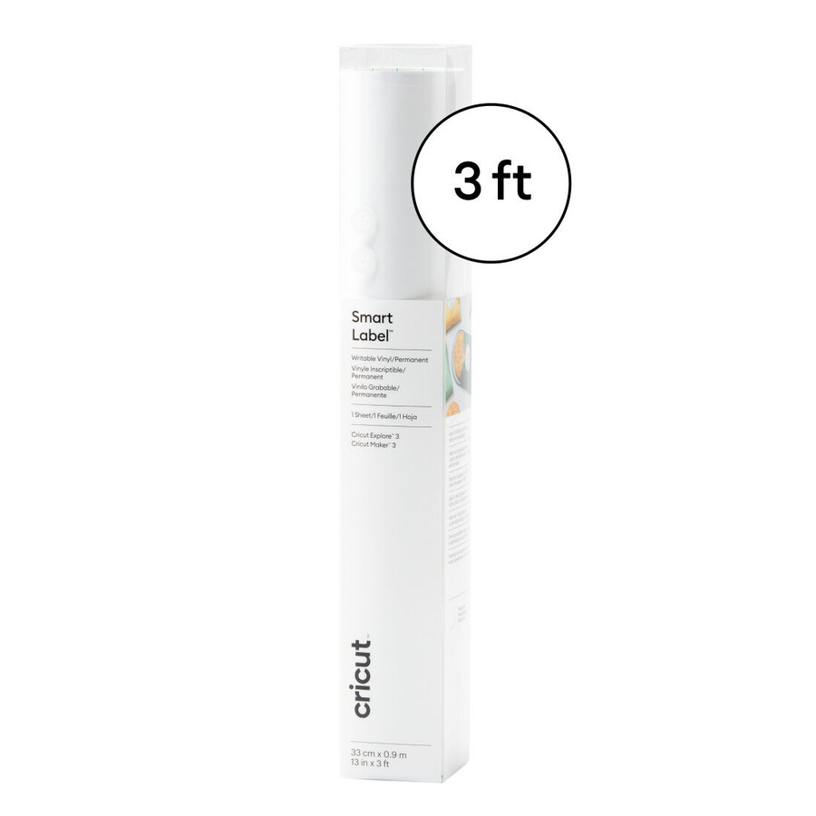 smart label beschreibbare vinylfolie – permanent transparent 90 cm