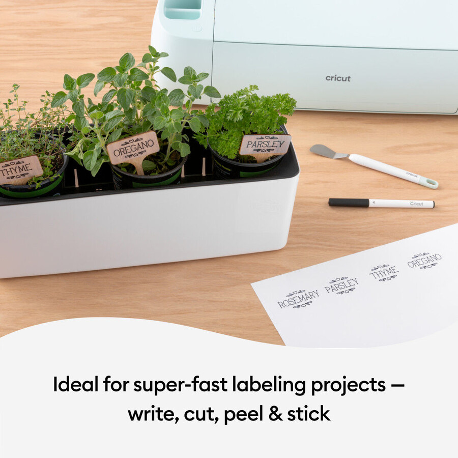 smart label beschreibbare vinylfolie – permanent transparent 90 cm