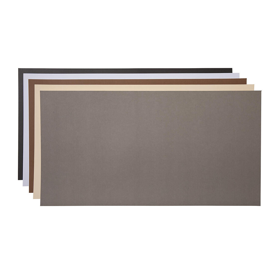 smart paper sticker-kartonmuster neutrale farben - 13 zoll x 25 zoll 20 stück