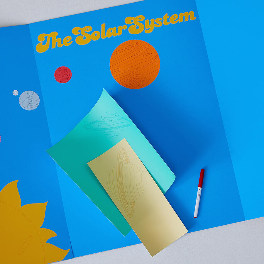 smart paper sticker-karton-probierpaket bright bow - 13 zoll x 25 zoll 20 stück