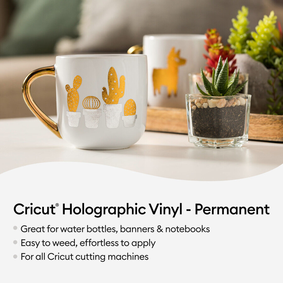 holografisches vinyl blaues sampler-set – permanent 6 stück