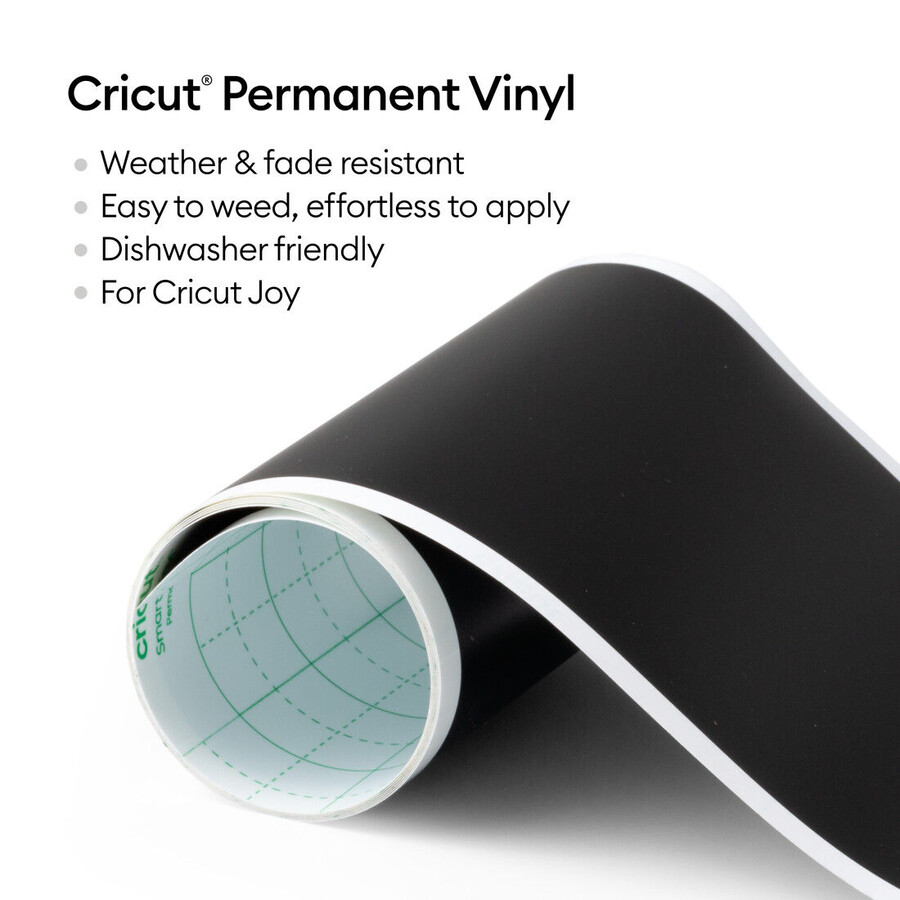 cricut joy smart vinyl – permanent schwarz