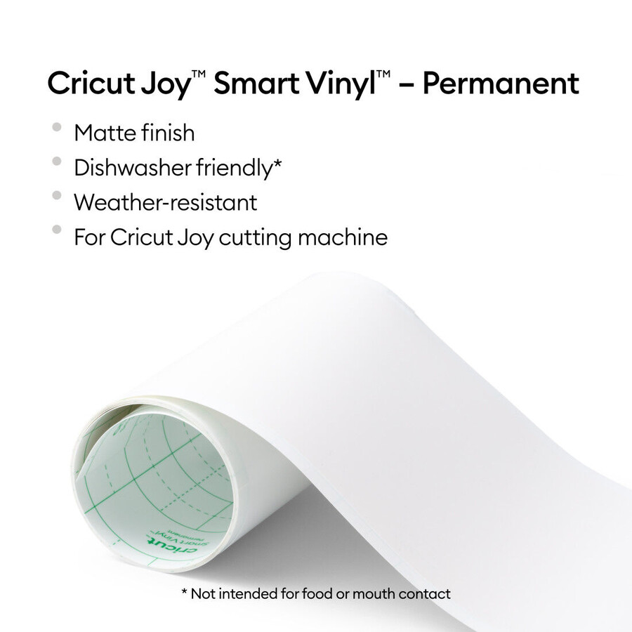 cricut joy smart vinyl – permanent weiß