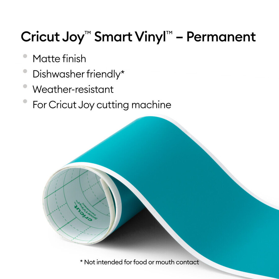 cricut joy smart vinyl – permanent aqua