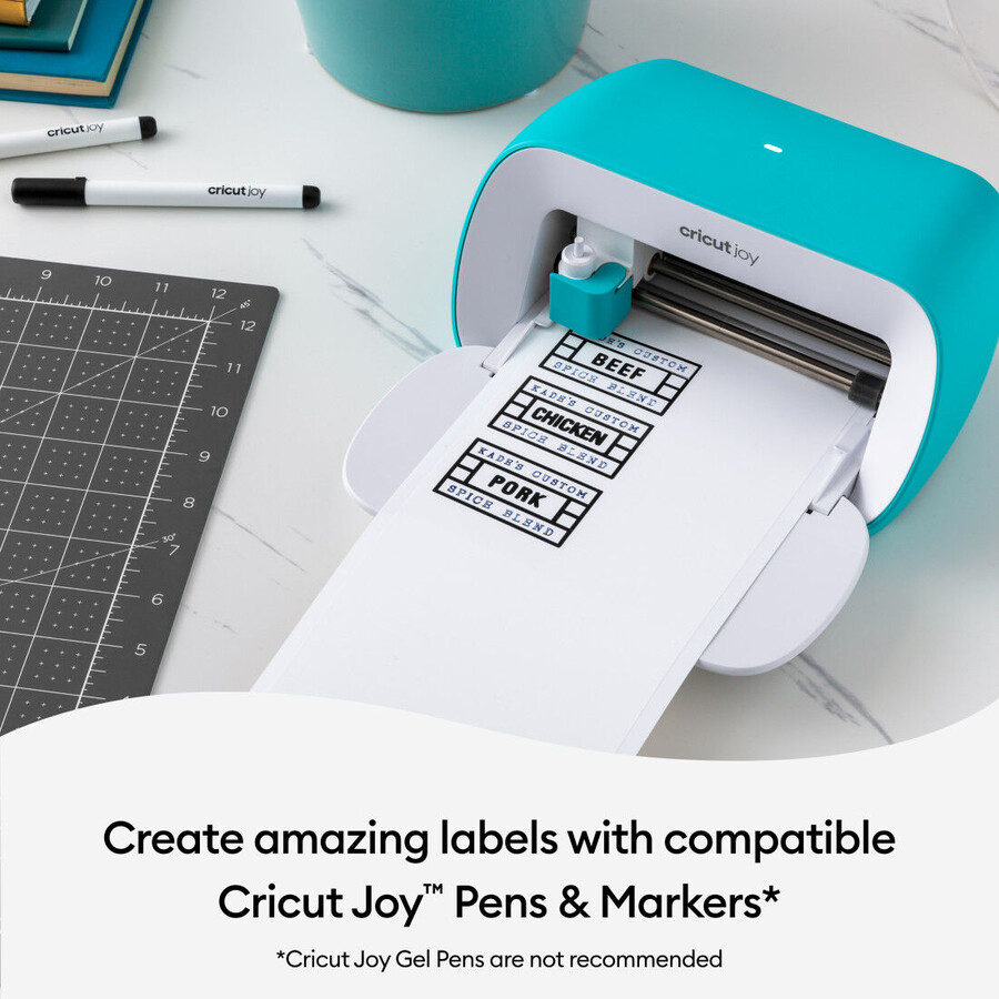 cricut joy smart label beschreibbare vinylfolie – abnehmbar weiß