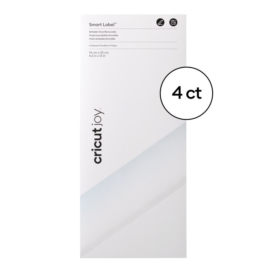 cricut joy smart label beschreibbare vinylfolie – abnehmbar transparent