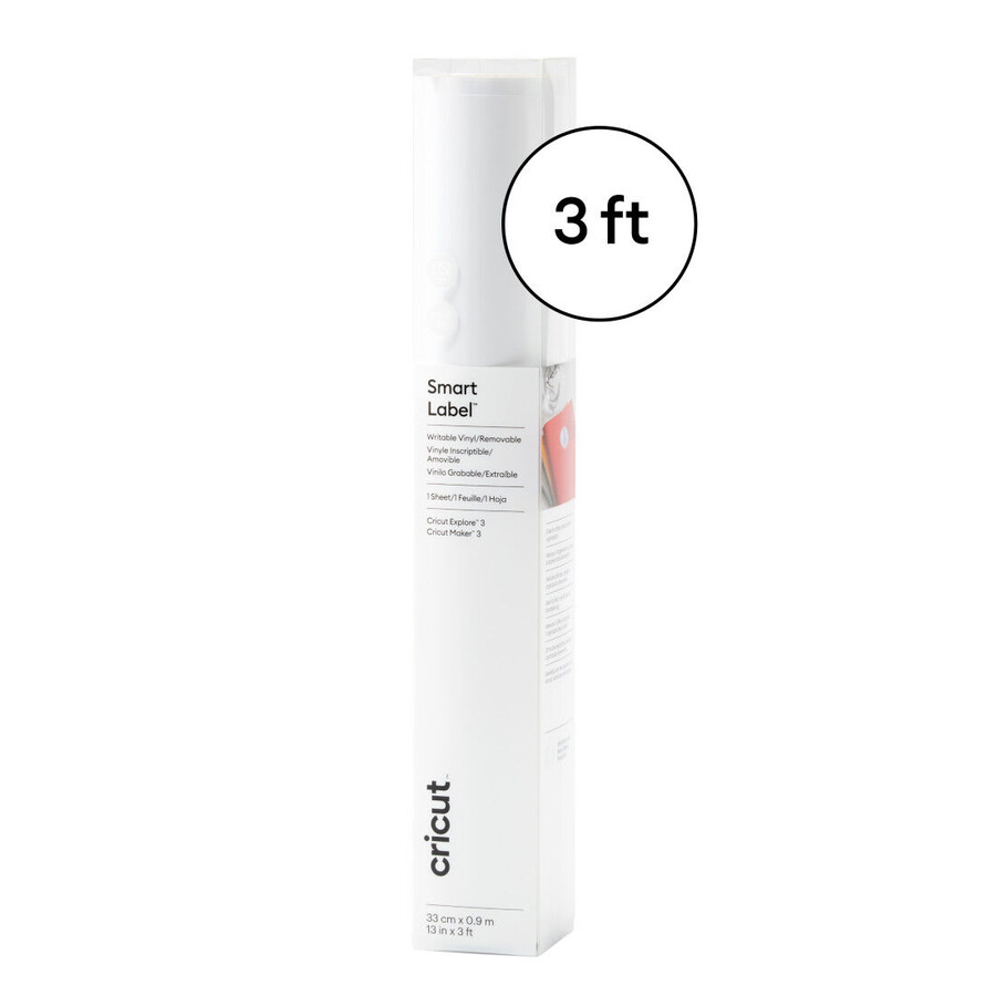 smart label beschreibbare vinylfolie – abnehmbar weiß 91 cm
