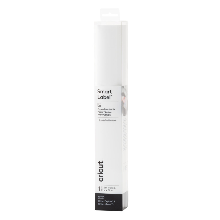 smart label papier – auflösbar weiß