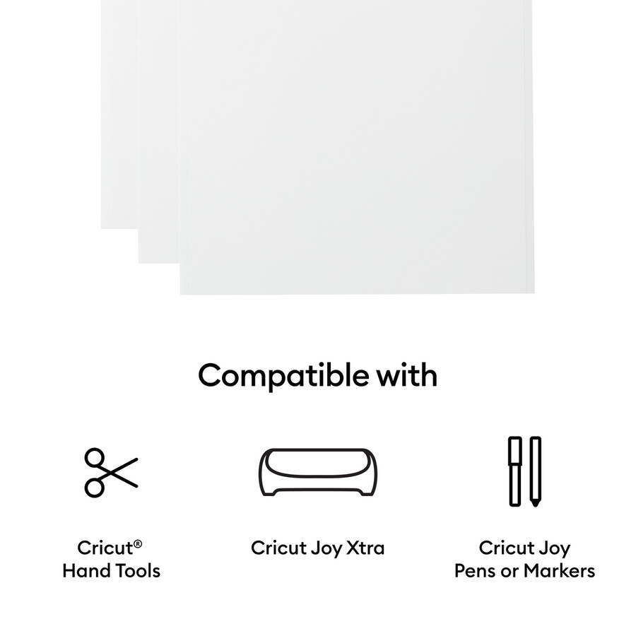 cricut joy xtra smart vinyl beschreibbare vinylfolie – permanent 3 stück