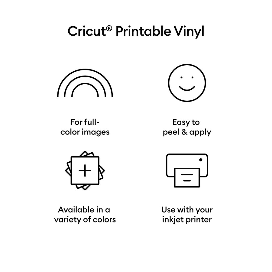 bedruckbare vinylfolie – us letter 10 stück
