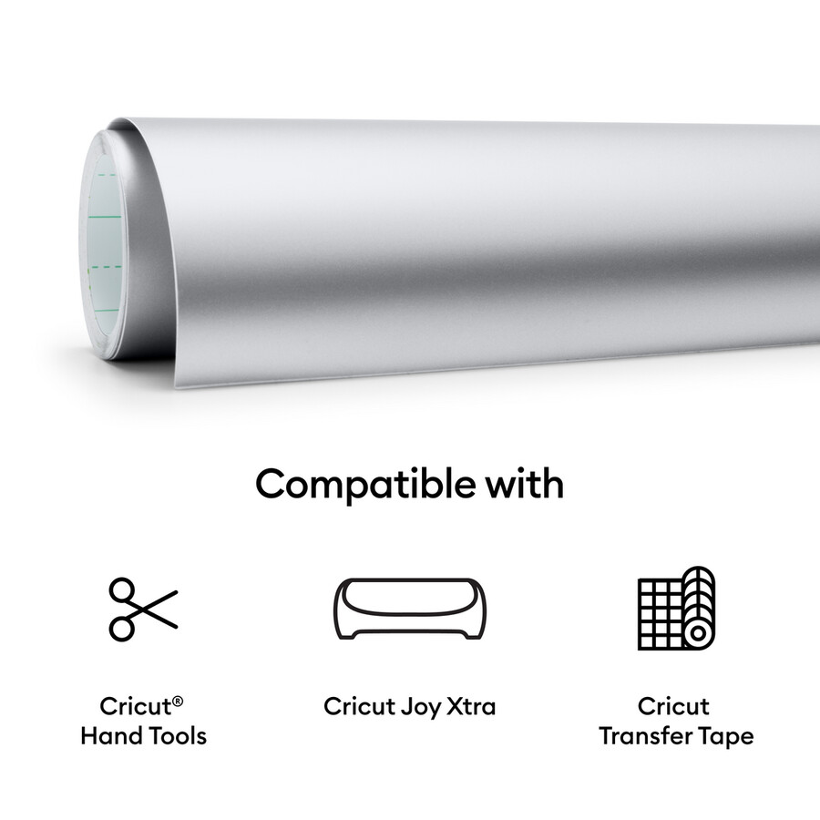 cricut joy xtra smart vinyl matt metallic – permanent 3 fuß