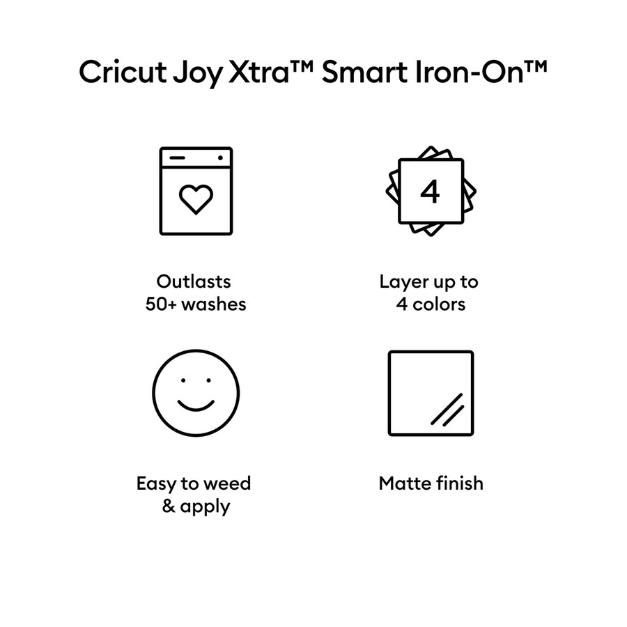 cricut joy xtra smart iron-on 24 zoll