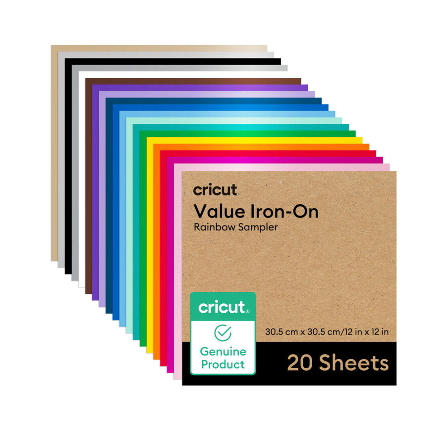 wertvolles bügelbild-set regenbogen-probierpackung - 12 zoll x 12 zoll 20 stück