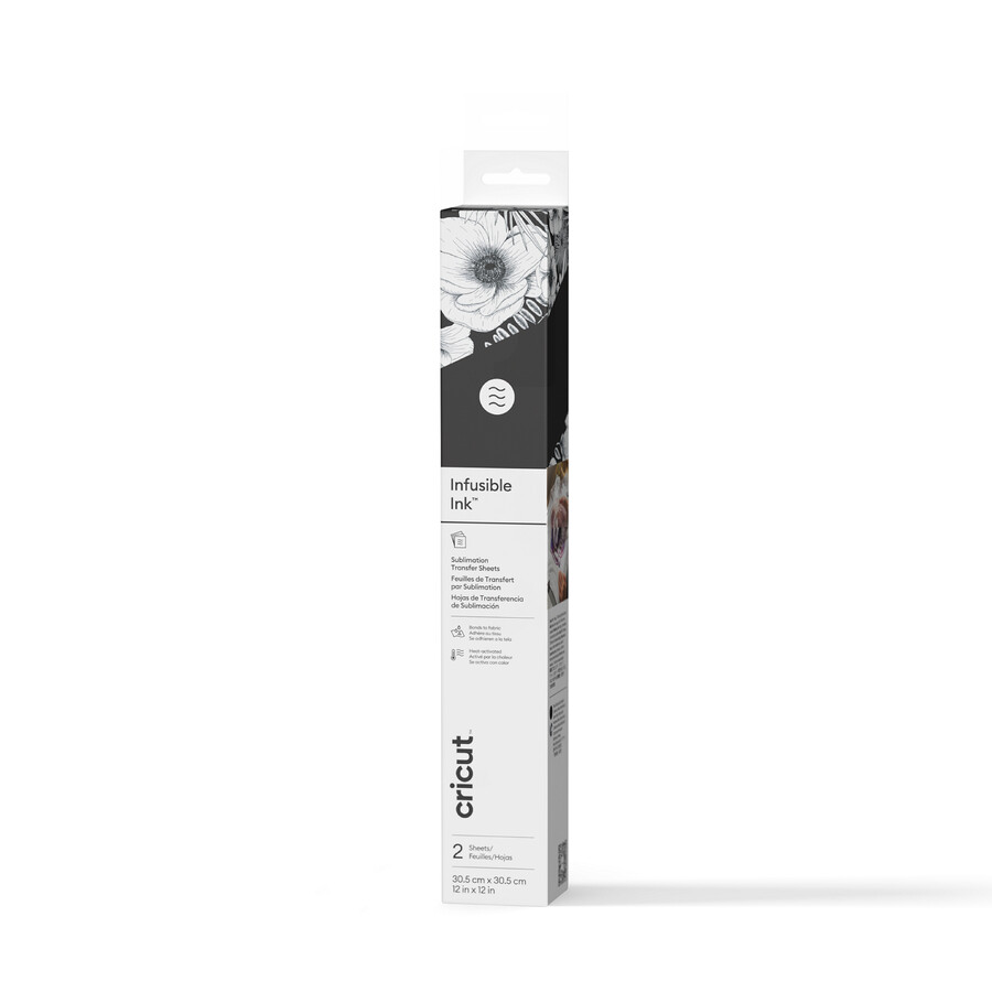 infusible ink transferfolienmuster schwarze pflanzenmotive