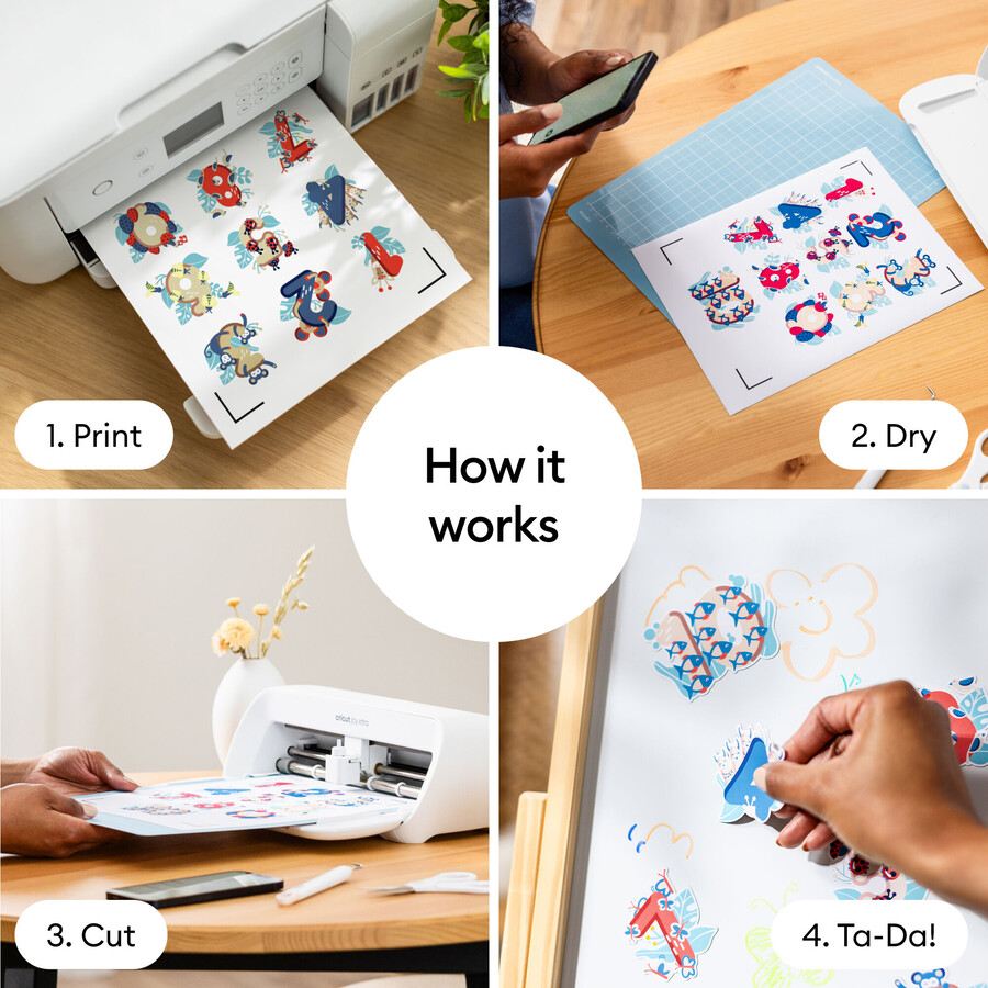 cricut bedruckbare magnetfolien – 85 zoll x 11 zoll 8 stück