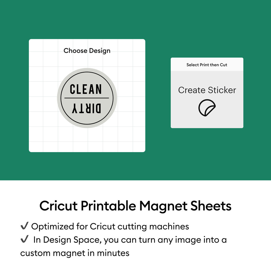 cricut bedruckbare magnetfolien – 85 zoll x 11 zoll 8 stück