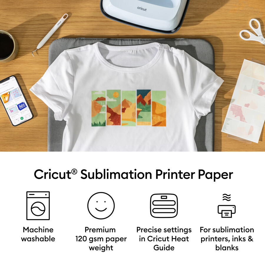 cricut sublimationsdruckerpapier – 85 zoll x 11 zoll 100 blatt