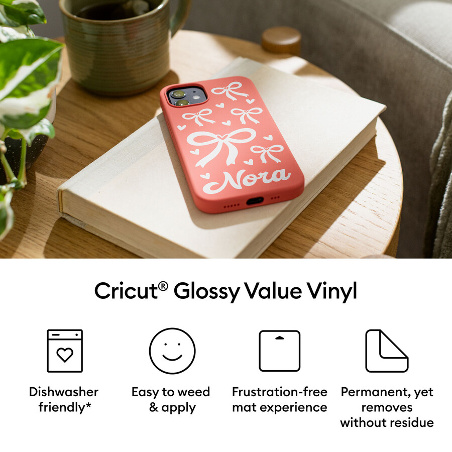cricut glänzende vinylfolie 12 zoll x 10 fuß