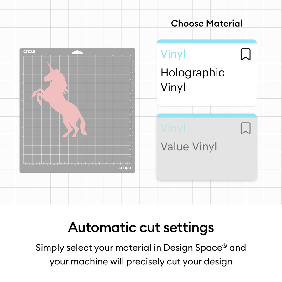 cricut holographic vinyl – permanent mythical sampler - 12 in x 12 in 10 ct
