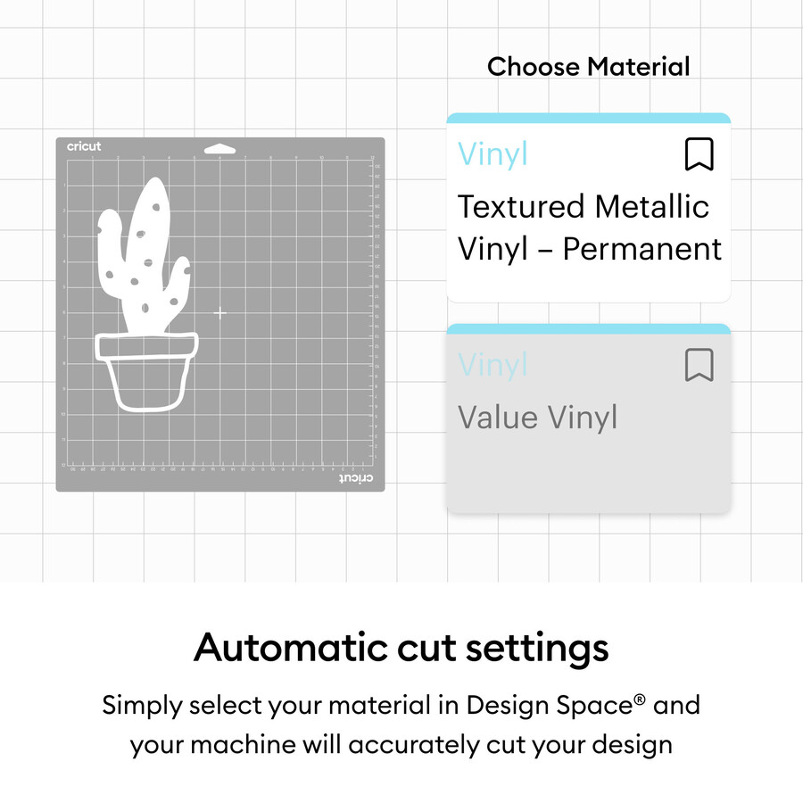 cricut strukturierte metallic-vinylfolie – permanent luxus-probierpackung – 12 zoll x 12 zoll 6 stück