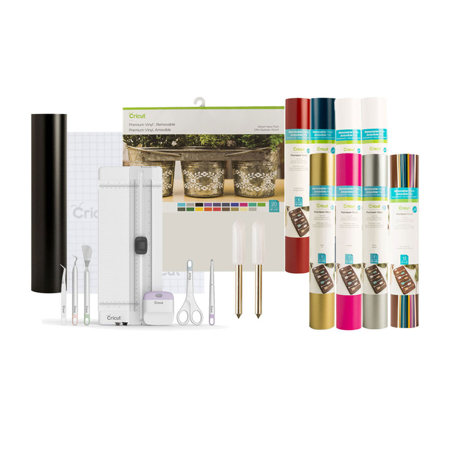 komplettes set mit abnehmbarer vinylfolie
