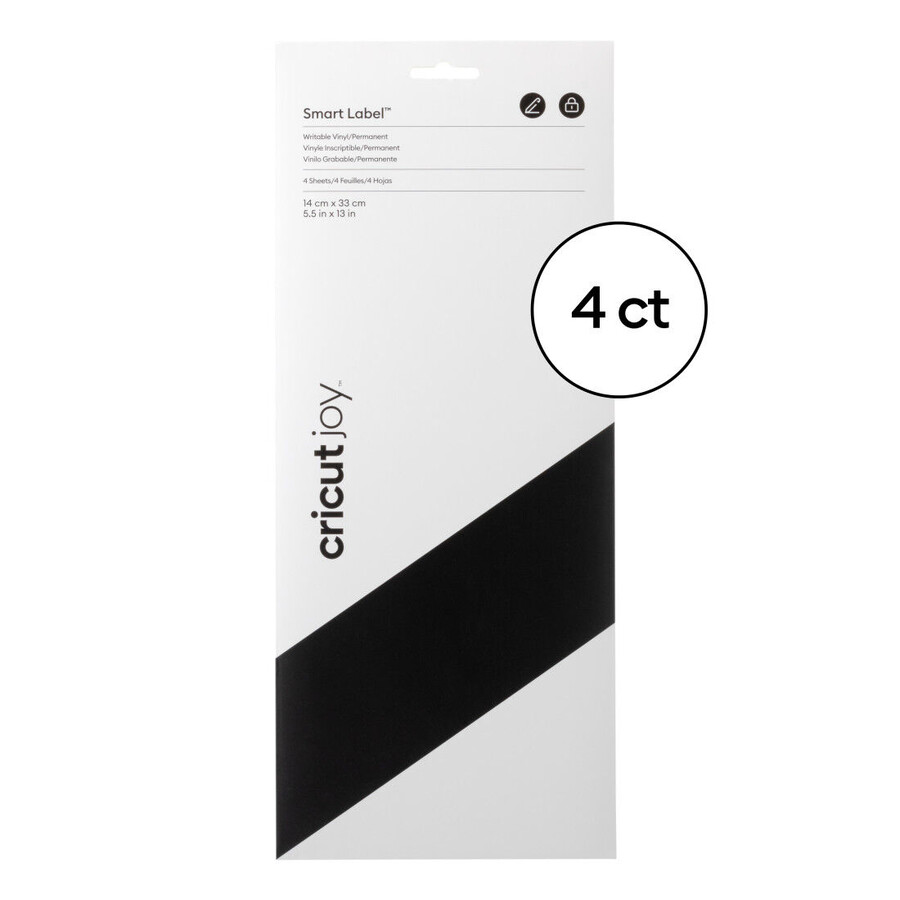 cricut joy smart label beschreibbare vinylfolie – permanent