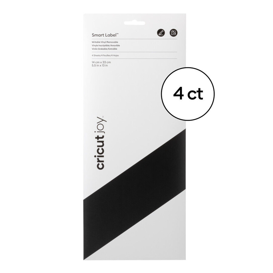 cricut joy smart label beschreibbare vinylfolie – abnehmbar
