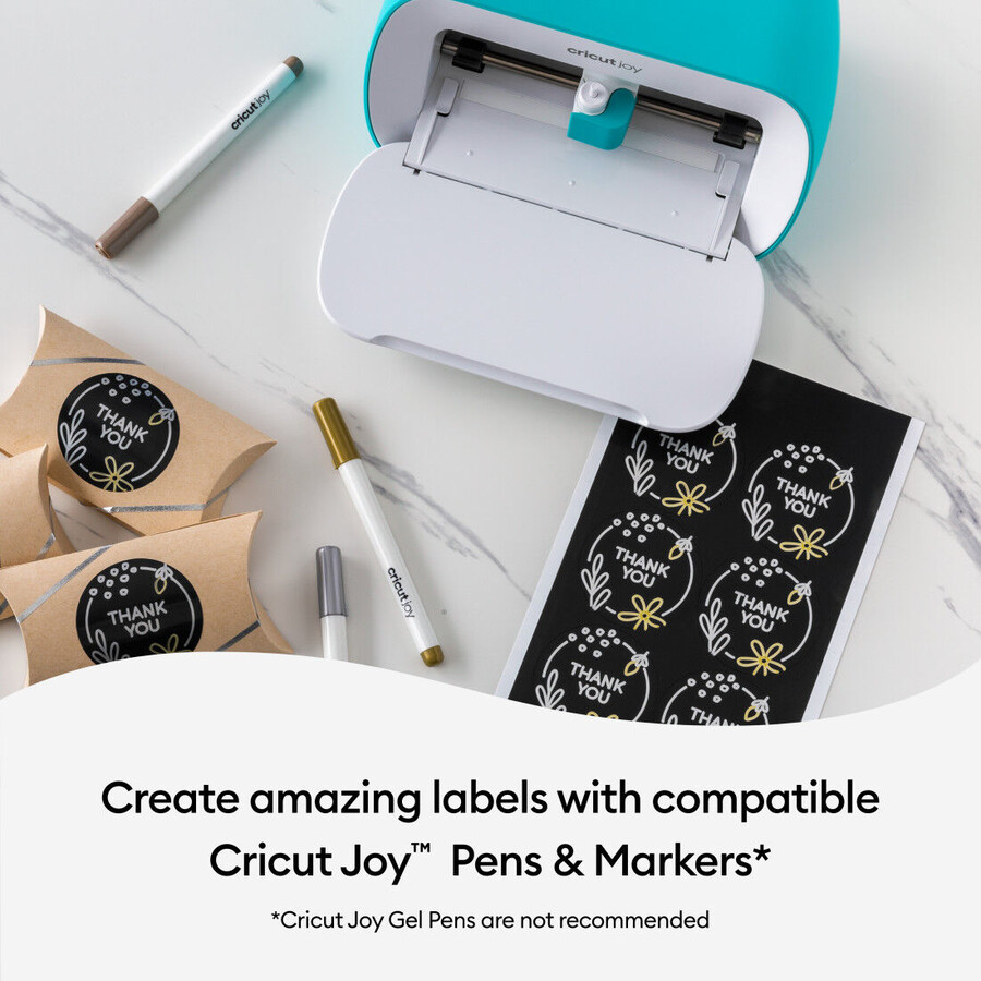 cricut joy smart label beschreibbare vinylfolie – abnehmbar