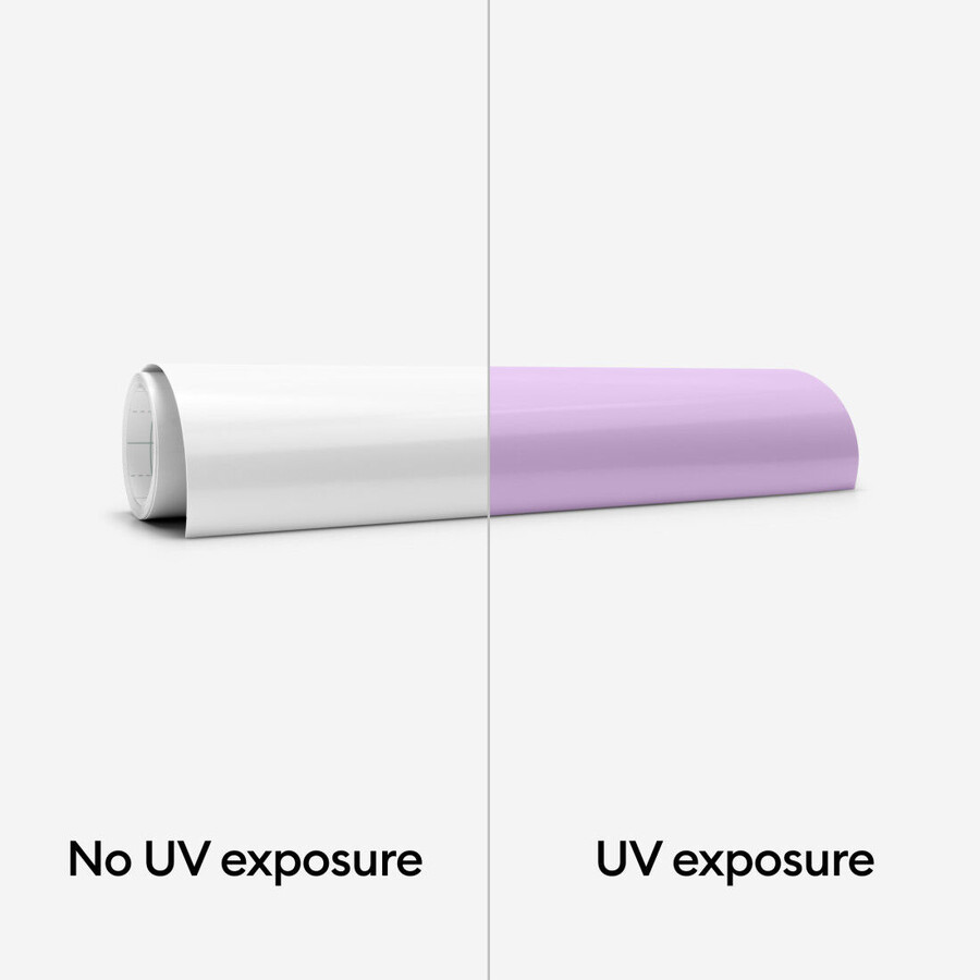 uv-aktiviertes farbveränderndes bügelbild