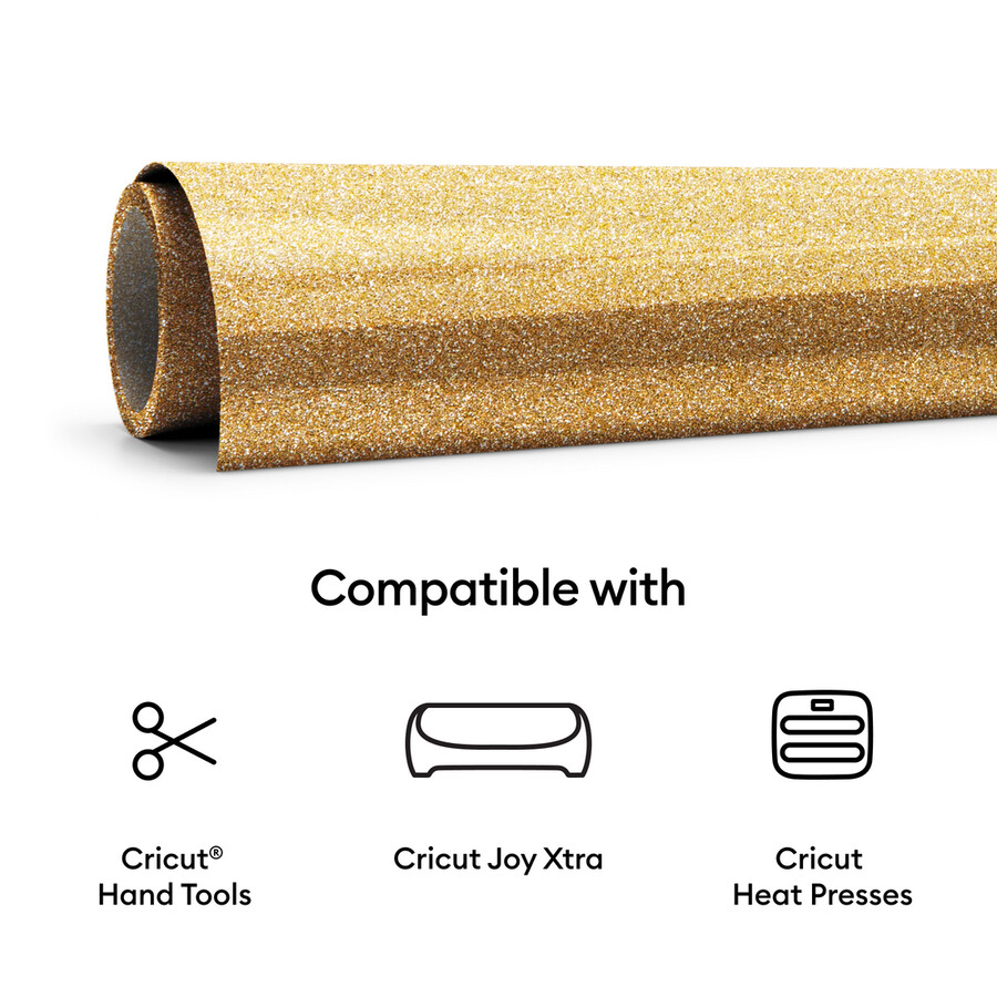 cricut joy xtra prismatic glitter smart iron-on 19 zoll