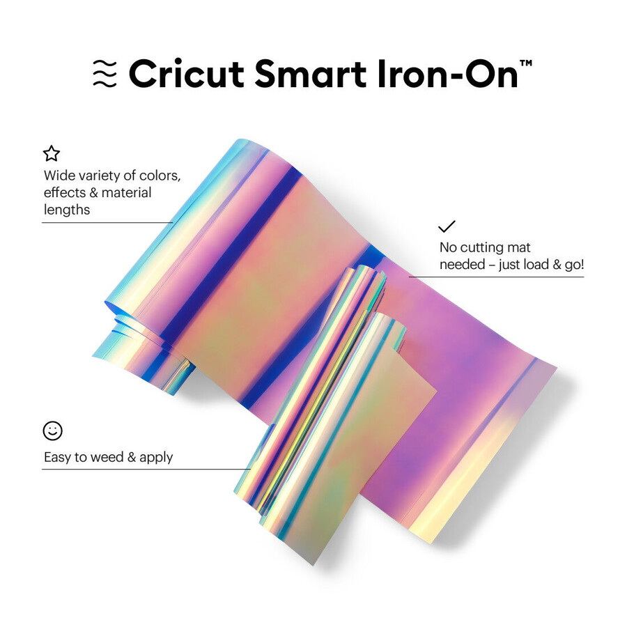 smart iron-on holographic 9 fuß