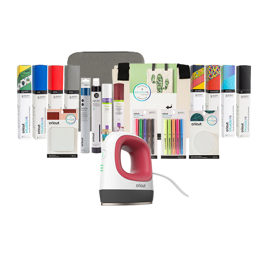 cricut easypress mini himbeere bügelset „essentials