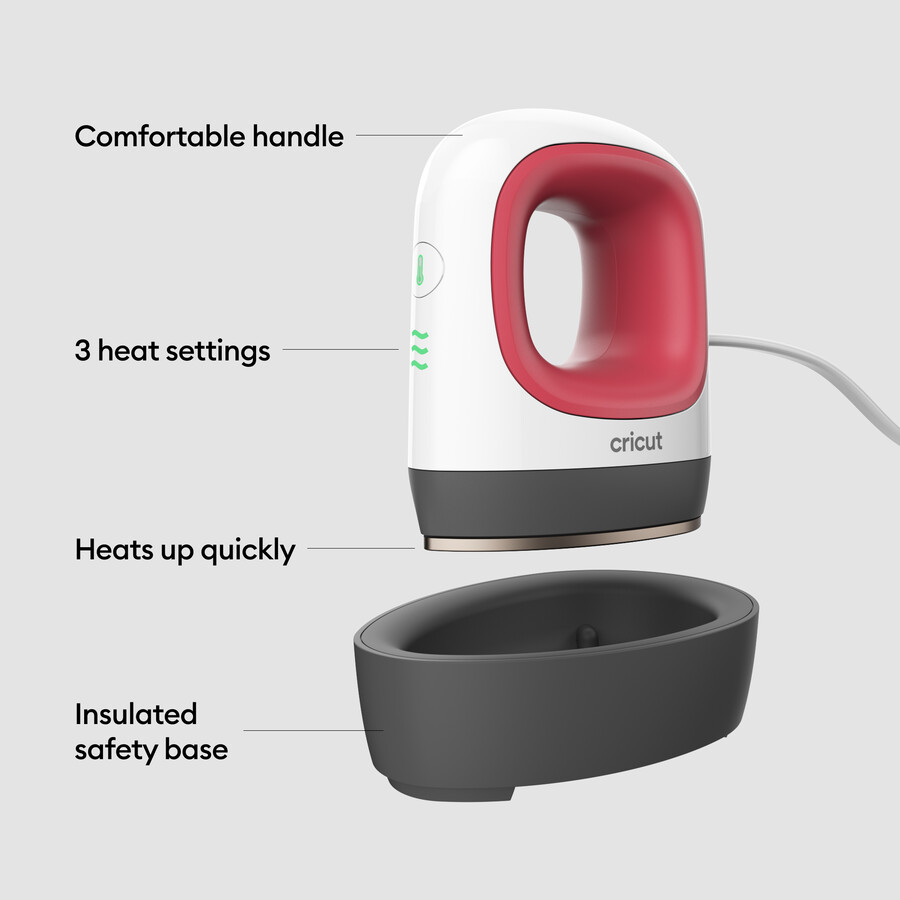 cricut easypress mini himbeere bügelset „essentials