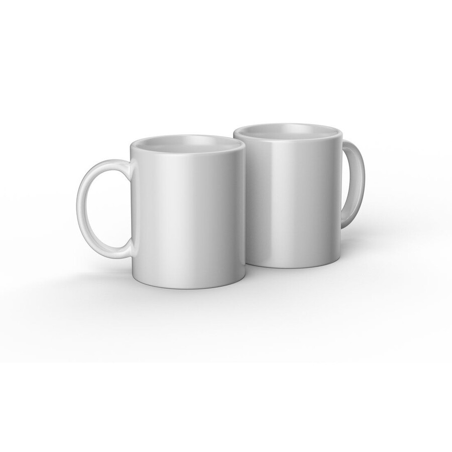rohling für keramiktasse weiß - 12 oz340 ml 2 stück