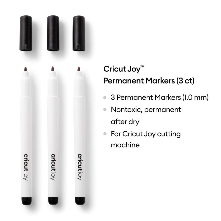 cricut joy permanentmarker 10 mm schwarz 3 stück