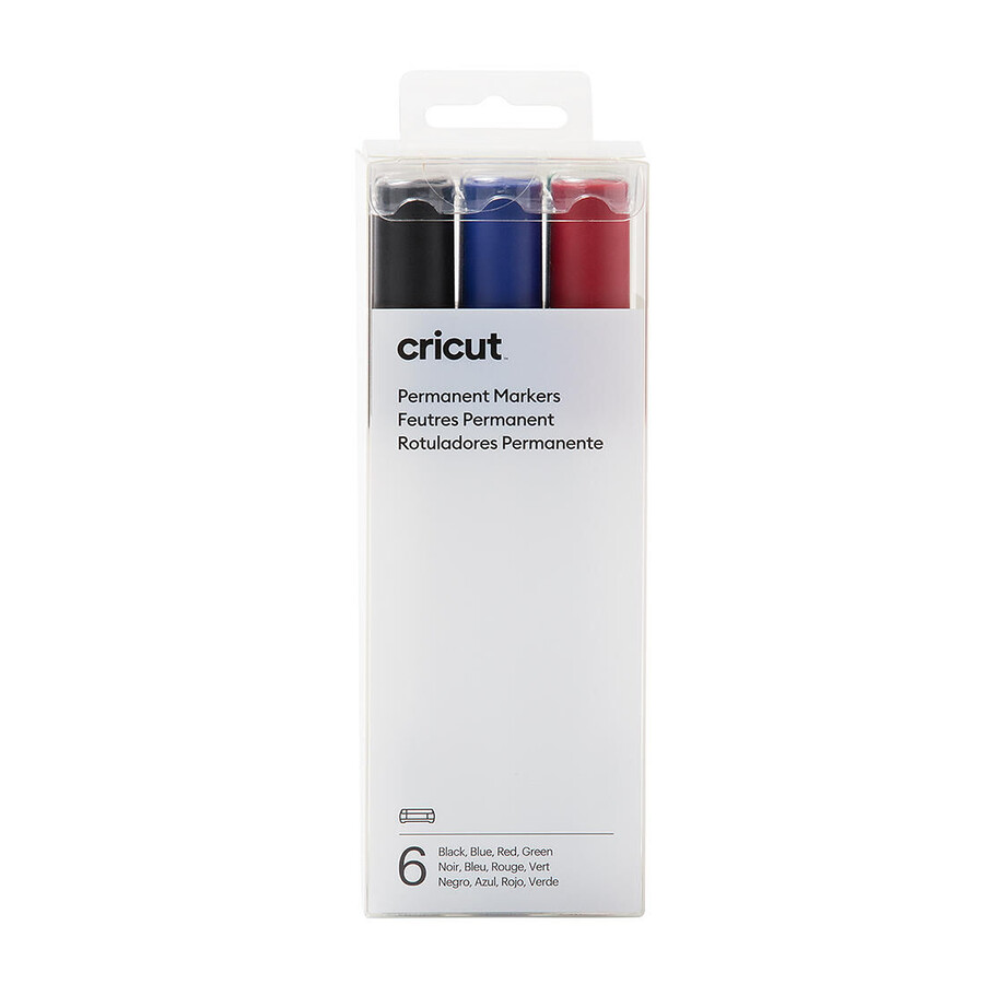 permanentmarker 25 mm schwarzblaurotgrün 6 stück