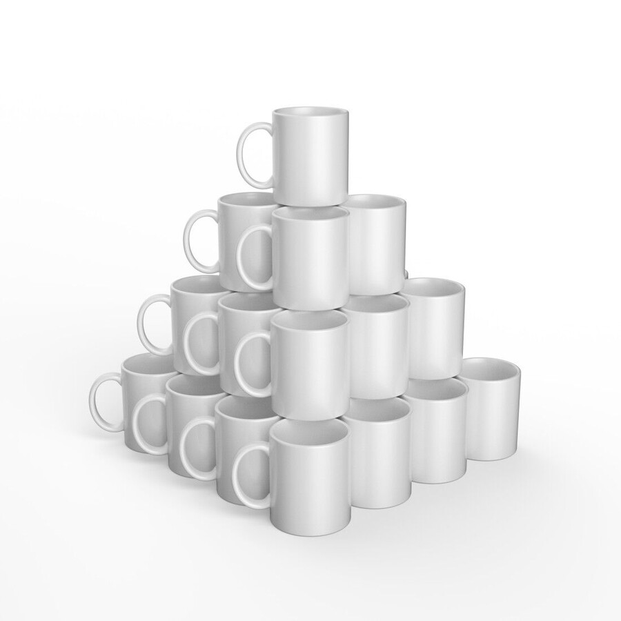 rohling für keramiktasse weiß - 12 oz340 ml 36 stück
