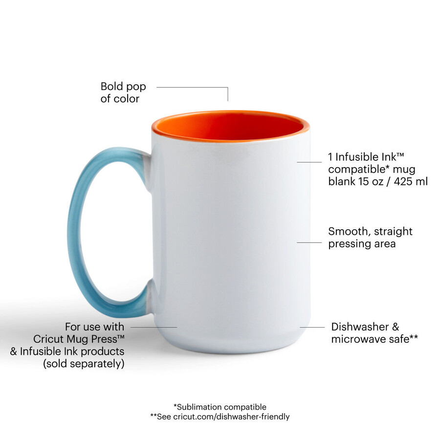 rohling für keramiktasse mit abgeschrägter kante – 15 oz425 ml 1 stück