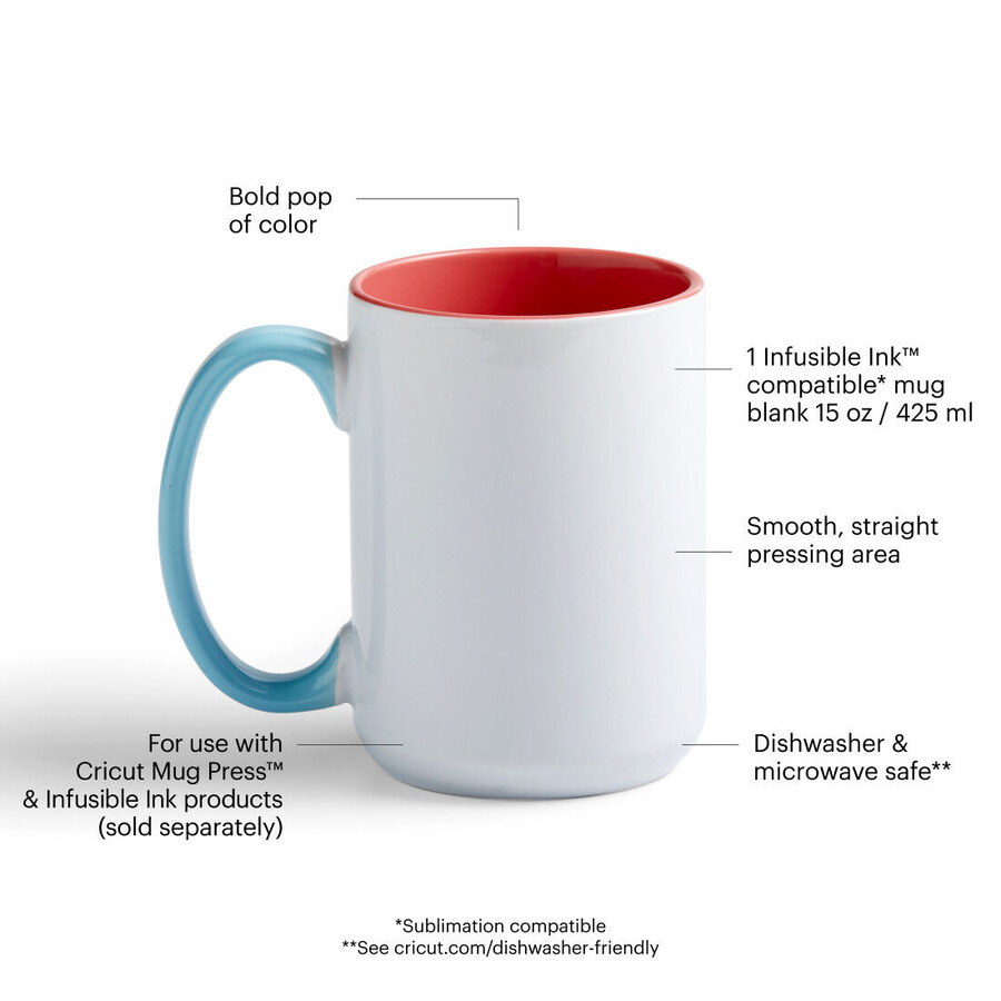 rohling für keramiktasse mit abgeschrägter kante – 15 oz425 ml 1 stück